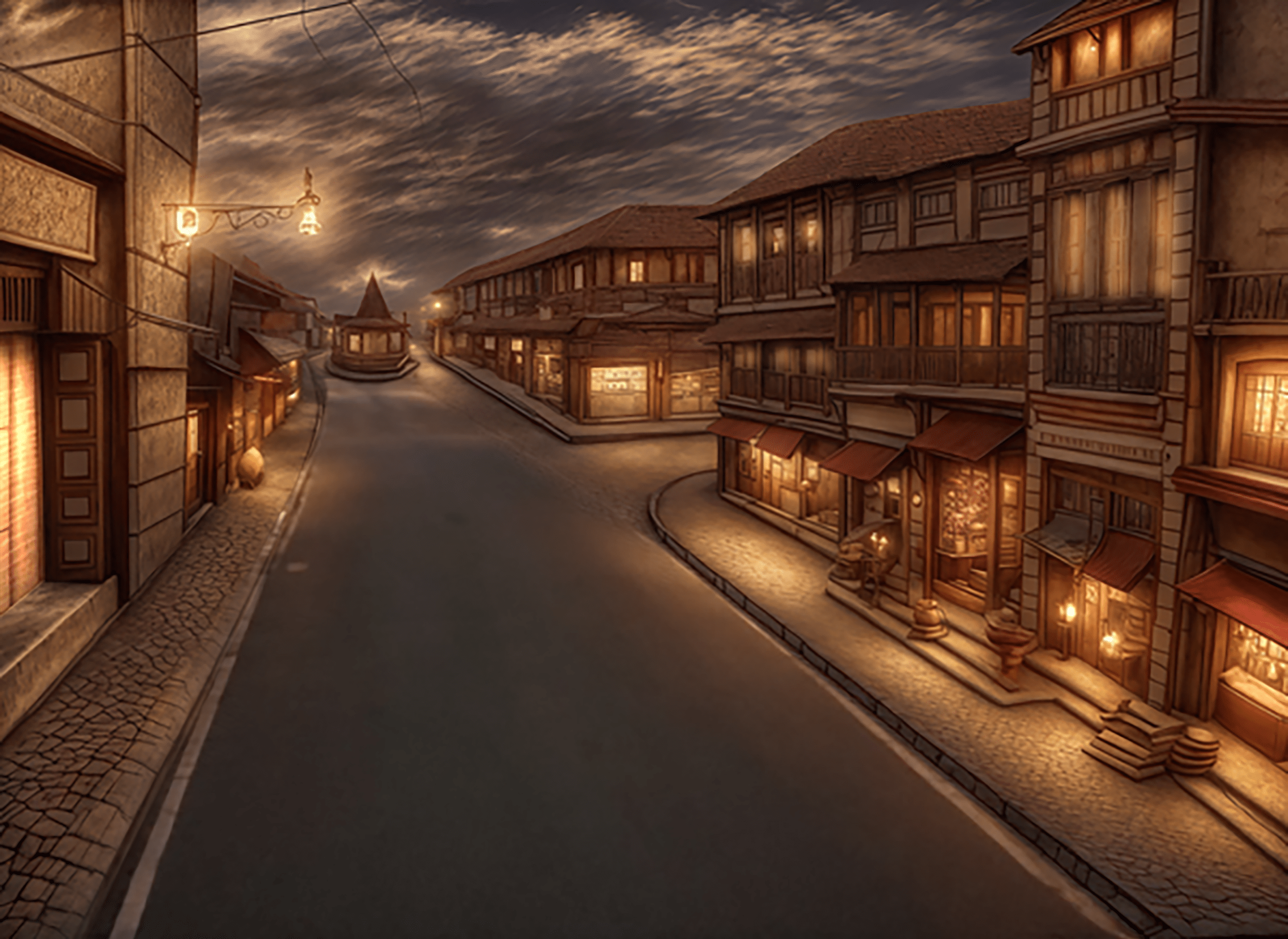 Market design render night